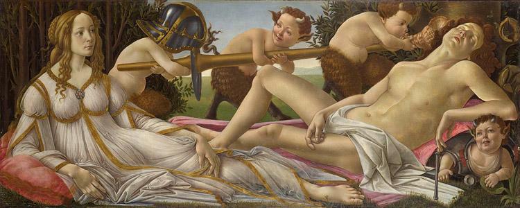 Sandro Botticelli Venus and Mars (mk08) Norge oil painting art